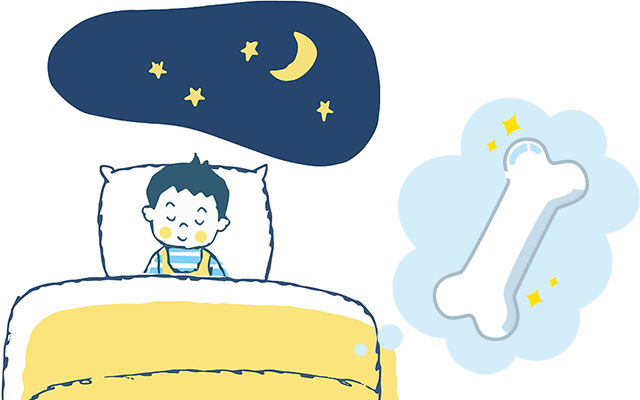 眠る子供