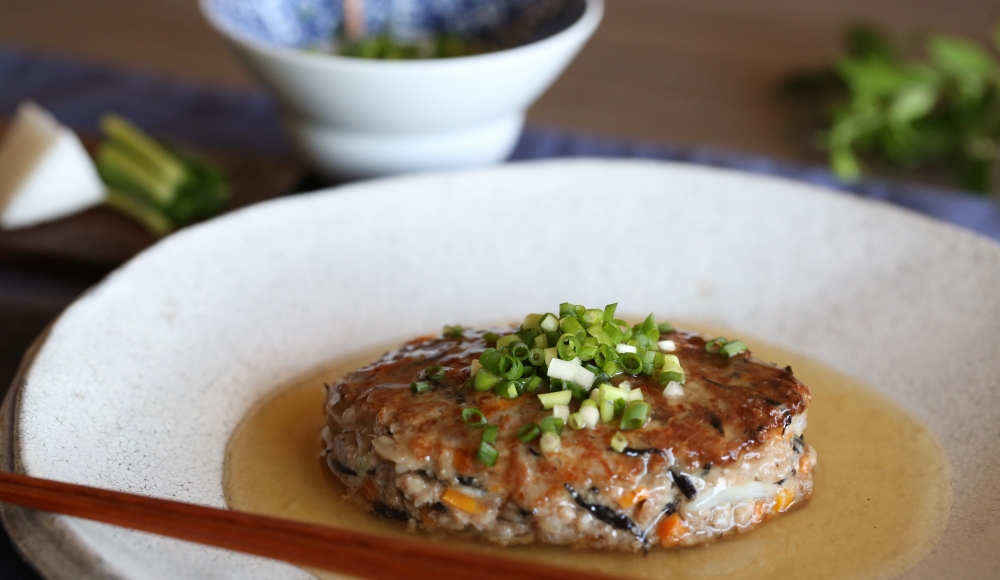 豆腐と長芋のふわふわバーグ